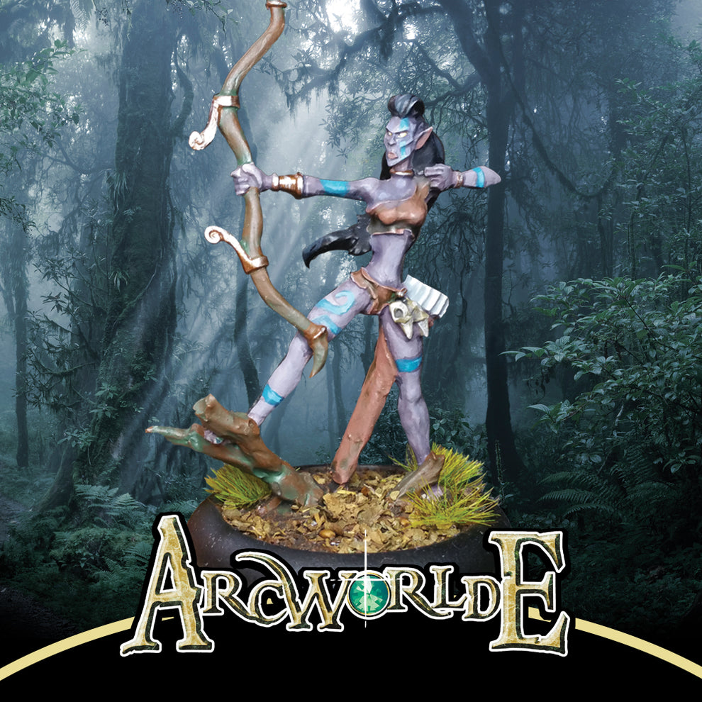 Wild Elven Warrior with Ranged Weapon (Metal)