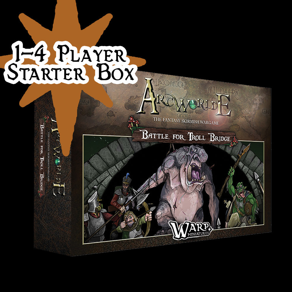 ArcWorlde: Battle for Troll Bridge 4 Player Starter Set (Metal)